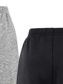 2件装女童蝴蝶印花运动裤