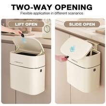 1 coș de gunoi suspendat, montat la înălțime - rezistent la umezeală, economisește spațiu, ușor de curățat - rezolvă problemele tradiționale de îndoire