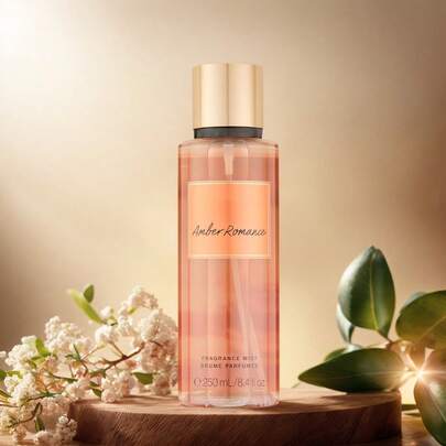 Secret Amber Romance Body Mist For Women, Perfume With Notes Of Sugar Kisses, Women's Fragrance, 250 Ml / 8.4 Oz,Fragrance Top Notes Are Deep Amber An