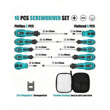 Juego de destornilladores Herramientas magnéticas de 10 piezas - Azul - Ver 5