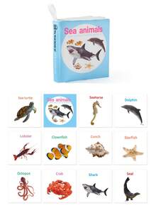 6pcs Newborn Early Education Cloth Books Set - 0-6 Months Baby Waterproof Tear-Resistant Cognitive Toys, 6 Themes Crinkle Paper Grab Training, Milestone Gift For Newborn, Christmas/Halloween/Thanksgiving Holiday Gift