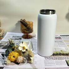 32oz Insulated Stainless Steel Water Bottle With Straw For Sports And Travel, Sports Water Bottle - Nhiều màu - Xem 8