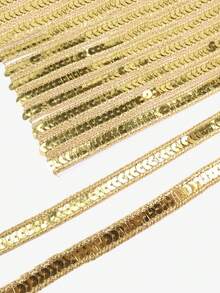 1/2 piezas Cinta de trenza con lentejuelas, cinta de trenza, cinta plana inelástica con brillo para costura, manualidades, envoltura de regalos, decoración del hogar y bodas, Halloween, San Valentín, Navidad, Acción de Gracias, para disfraces de muñecas