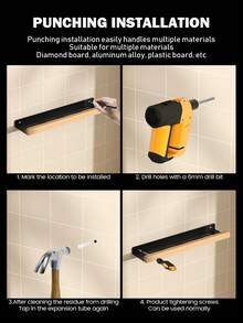 Wall-Mounted Multi-Function Storage Rack, Wooden Decorative Shelf For Kitchen Spices And Bathroom Essentials - No Drilling Required, Kitchen Organization And Storage, Kitchen Supplies Kitchen Items Kitchen Accessories Kitchen Tools