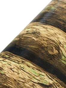 1 rollo de papel tapiz de corteza de árbol marrón, autoadhesivo, impermeable, removible, adecuado para sala de estar, cocina, dormitorio, dormitorio, decoración y transformación de muebles, resistente al aceite y al calor para encimeras de cocina, impermeable, resistente al moho, papel tapiz de corteza de árbol autoadhesivo, renovación de tablero, papel de contacto marrón, decoración de baño, decoración de cocina, decoración del hogar