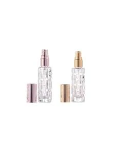 2 Pieces 0.34 Oz Glass Fragrance Spray Bottles With Aluminum Atomizer, Unscented Empty Refillable Dispenser, Spray Bottles For Home, Travel, Wedding, Party, Birthday Gifts