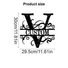 1 Fine Metal Art Logo - Personalized Last Name Logo, Name Design, Home Decoration With Custom Initials Thumbnail, Classic Style, Wall-Mounted Wall Art Decoration For Theme Parties, Perfect Heartfelt Gifts For Friends And Family, Customizable Wedding Gifts., Valentine Day, Valentine Day Decor Ornamental Exquisite, High-Quality Custom, Personalized, Unique Ideal Gifts For Her Pets ,Forever Love - Multicolor - View 31