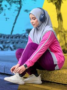 New Breathable Modest Instant Hijabs, Convenient Sports Hijab For Women, Spring/Summer - Multicolor - View 9