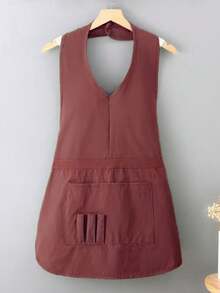 1 pieza Delantal con cintura ajustable, uniforme impermeable para cocina, cocción, panadería y barista - Multicolor - Ver 7