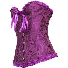Women's Waist Cincher Bustier Boned Corset With  Design In 2025 - 紫色花卉 - 查看 2