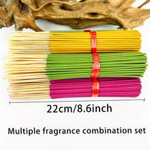 7 Sets 103/136/172pcs Aromatherapy Sticks, Night, Day, Dark Cloud 3 Styles With Multiple Fragrances To Choose From: Rose, Lavender, Jasmine, Mint, Cherry Blossom, Vanilla, White Sage, Eucalyptus, Lemongrass, Ocean, Cherry, Passion Fruit, Coconut And Dragon Blood, Suitable For Home Use, Home Decor, Office, Yoga, Meditation, After Meals, Reading Or Music Classes, Long-Lasting Fragrance - Aromatherapy Sticks In a Variety Of Styles/scents Combination Sets - View 4