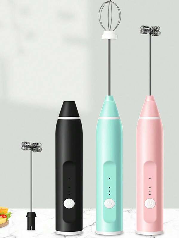 Batedor de ovos, batedeira elétrica pequena para manteiga, batedor de ovos, bastão para misturar, mini batedeira para assar, espuma de leite, utensílios práticos para café da manhã, utensílios para jantar em família, utensílios para festas