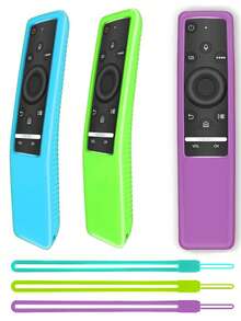 1 paquete de funda protectora de silicona para control remoto inteligente de Samsun serie BN59, antiperidida, a prueba de golpes, con efecto luminoso, funda protectora para control remoto inteligente Samsun 4K Ultra HDTV