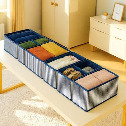 8-Piece Drawer Organizer Set, Suitable For Seasonal Clothing And Bedding Storage