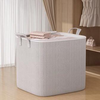 1pc High-Quality Large Capacity Storage Bag, Multifunctional Foldable Wardrobe Organizer, Portable Waterproof Travel Storage Bag, Used For Storing Clothes And Blankets, Saving Space, Used For Bedroom Wardrobe, Dormitory Storage And Organization, Room Decoration, Bedroom Decoration, Dormitory Return To School