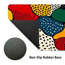 Multicolor Speckled Texture Extra Large Mouse Pad, Gaming Desk Mat, Big Keyboard Pad, Washable, Rubber Non-Slip Bottom, Stitched Edge, Gift Mouse Pad, Desk Protector, Study Pad, Multiple Sizes Available, Computer Keyboard Mat, Laptop Pad