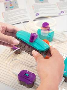 1 Set DIY Circuit Experiment Building Block Toys Above 3 Years Old Boys Fun Physics Enlightenment Science Small Experiment Set Materials Christmas New Year Gifts