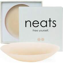 ¡RecomendadoNEATS Cubrepezones para Mujeres, Pétalos de Pecho de Silicona Reutilizables, Adhesivos e Invisibles¡Top de Temporada - Perla - Ver 2