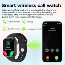 Universelle Smartwatch in Mehrfarbig, 2,01 Zoll HD Großbildschirm, unterstützt kabelloses Telefonieren, Informationsbenachrichtigung, mehrere Sportmodi, Telefonannahme, Musiksteuerung, Fernauslöser, Schrittzähler, Geschenk zum Vatertag, Geburtstagsgeschenk