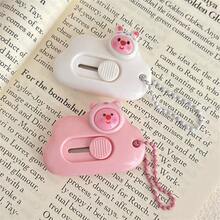 1件/10件可爱狐狸图案美工刀，轻巧卡通美工刀，锋利小巧，迷你可爱便携式包裹开启器，切纸刀，办公文具刀 - 彩色 - 查看 5