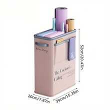 1pc Yoga Storage Basket, Durable Foldable, Universal Fit, Soft Fabric Organizer For Fitness Equipment And Home Use, Exercise Accessory Holder, Smooth Texture, Uncharged, No Battery Required, Multipurpose Organizer For Home Gym Accessories