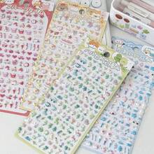 Nhãn dán hình trái tim 3D mini dễ thương theo phong cách Hàn Quốc và Nhật Bản INS, đồ trang trí thủ công bằng giấy cho trẻ em, bé gái, sổ lưu niệm, ốp lưng điện thoại - Nhiều màu - Xem 1