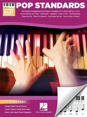 Pop Standards - Super Easy Songbook Beginner Piano Sheet Music 60 Classic Songs With Simple Right (Paperback) By Hal Leonard Corp - 單本 - 查看 1