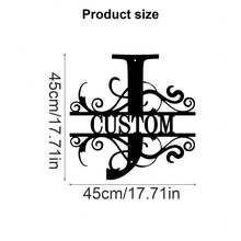 1 Fine Metal Art Logo - Personalized Last Name Logo, Name Design, Home Decoration With Custom Initials Thumbnail, Classic Style, Wall-Mounted Wall Art Decoration For Theme Parties, Perfect Heartfelt Gifts For Friends And Family, Customizable Wedding Gifts., Valentine Day, Valentine Day Decor Ornamental Exquisite, High-Quality Custom, Personalized, Unique Ideal Gifts For Her Pets ,Forever Love - Multicolor - View 111