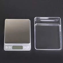 不锈钢电子厨房秤，带液晶显示屏，精度0.1克-3000克，含2个托盘，可用于称量水果、珠宝和食品，使用AAA电池供电，适合珠宝称重 | 时尚设计 | 经久耐用 - 多色熱賣款 - 查看 10