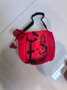 1 件全新蝴蝶结万圣节糖果袋 3D 南瓜手提包 礼物 跨境万圣节