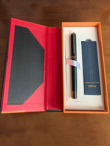 [Customized] Personalized Engraved Metal Business Office Ball Pen Gift Set With Refill, 2pcs, High Quality Ballpoint Pen For Daily Writing, Signature, Birthday, Father's Day, Thanksgiving, Christmas, Gift For Friends, Relatives, Leaders, Colleagues Back To School - Multicolor - View 5