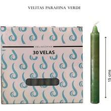 VELA PARAFINA ALTA CALIDAD - Verde - Ver 3