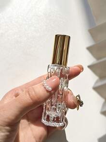 2 Pieces 0.34 Oz Glass Fragrance Spray Bottles With Aluminum Atomizer, Unscented Empty Refillable Dispenser, Spray Bottles For Home, Travel, Wedding, Party, Birthday Gifts