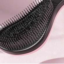 A Anti-Tangling Comb Suitable For Curly, Thick, Straight And Natural Hair - Soft-Toothed Split Comb, With Elastic Teeth And ABS Plastic Handle, Dry And Wet Dual-Purpose, Suitable For Normal Hair Quality, Available In Various Sizes - Multicolor - View 11