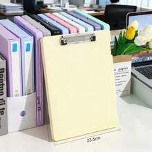 Prancheta com Pasta Tamanho A4, Caixa de Armazenamento Transparente, Organizador de Mesa de Escritório para Documentos, Livros, Papelaria