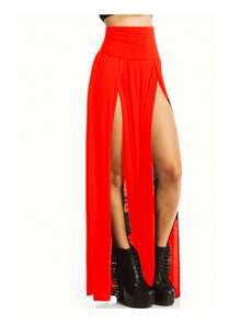 Women Skirts - Red - View 2