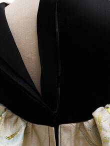 Baby Girl 0-2 Years Old Jacquard Sleeveless Patchwork Dress - Multicolor - View 6