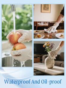 20/50/100pcs Disposable Nitrile Gloves, Resistant To Paint And Grease, Durable And Tear-Resistant, Suitable For Kitchen, Crafts, Personal Protection, Recommended For Household Use