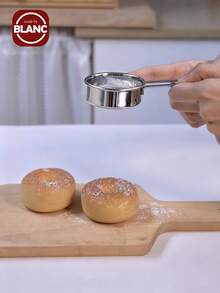 1pc Stainless Steel Powdered Sugar Shaker Back To School - Silver - View 1