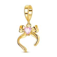 1Pc Gold Color Bead Collection Firefly Hot Air Balloon Ballet Shoes Element Travel Airplane Charm Suitable For Bracelet Necklace Beads For Diy Jewelry Making Fine Women Jewelry Unique Gift For Girl - Gold - View 9