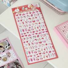 Nhãn dán hình trái tim 3D mini dễ thương theo phong cách Hàn Quốc và Nhật Bản INS, đồ trang trí thủ công bằng giấy cho trẻ em, bé gái, sổ lưu niệm, ốp lưng điện thoại - Nhiều màu - Xem 11