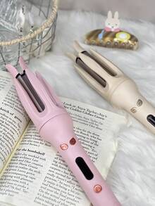 自动卷发器，卷发棒旋转，4 个可调节温度等级，快速自旋转造型，快速加热，28 毫米大波浪卷发，适合懒散的人，易于使用