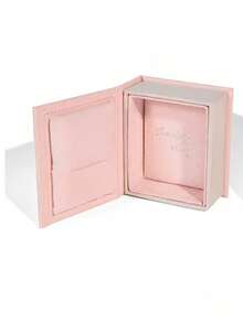 1pc Miniature Book Shaped Ring Box, Cute Couple Jewelry Gift Box For Proposal, Wedding, Valentine's Day, Travel, Home And Office, Portable Jewelry Storage Case Back To School - Multicolor - View 7