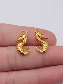 10pcs 23x11mm(0.91x0.43inch) Seahorse Charms Pendant For DIY Jewelry Making Necklace Keychain Phone Chain Bracelet Making Accessories Handmade Craft Making Findings