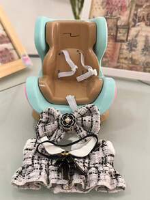 مقعد أمان السيارة لتمثال (بدون دمية)، مقعد أمان السيارة لتمثال ، ديكور فتحة التهوية الداخلية، اكسسوارات دمية 15/17 سم، ملابس بديلة للجيل الأول والثاني