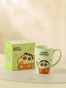 CRAYON SHINCHAN Ceramic Mug With Handle, Cute Cartoon Coffee Cup, Reusable, Suitable For Home, Holiday Parties And Outdoor Gatherings - Multicolor - View 10