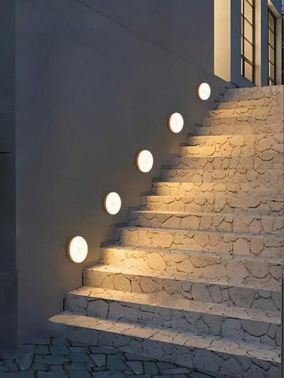 Pieces Of Warm White/Cold Wit Motion Sensing Night Lights Adjustable Brightness, Automatic On/Off, Perfect Bedside, Staircases, Under Cabinets Wardrobes, Bedroom view 6