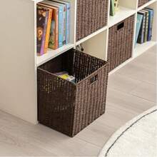 Handwoven Storage Basket, Suitable For Home, Floor Rack Unit, Bedroom, Bathroom Storage Basket, Vertical Rack