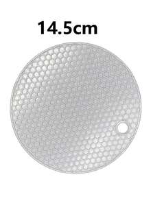 Dessous de plat rond épais en silicone résistant à la chaleur, facile à nettoyer, set de dessous de plat noirs résistants à la chaleur. Set de dessous de plat en silicone - Maniques résistantes à la chaleur antidérapantes, ustensiles de cuisine antidérapants pour la maison, tapis d'isolation en nid d'abeille, tapis de table à manger, tapis de casserole, tapis de table à manger, tapis de tasse pour la cuisine