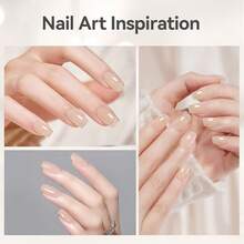 BORN PRETTY Builder Gel For Nails, 8-In-1 Extension Gel Strengthener Gel Hard Builder Nail Gel Base Top Gel, Natural Nude Gel Builder Rhinestone Nail Glue Gel In A Bottle 15ML{"Color_name":"15mlBuilderGel8in1-NaturalNude"} - 15毫升 Builder Gel8in1-自然裸色 - 查看 9